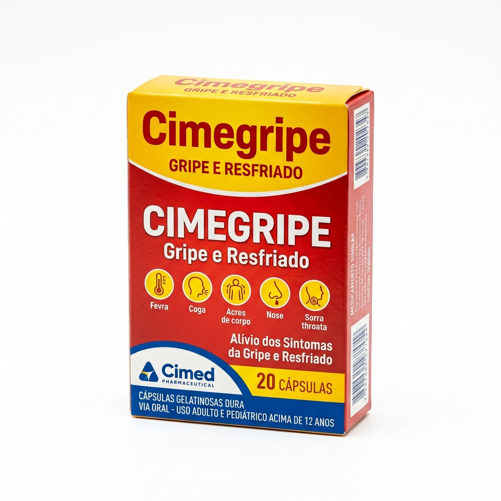 Cimegripe 20 Cápsulas Gripe e Resfriado