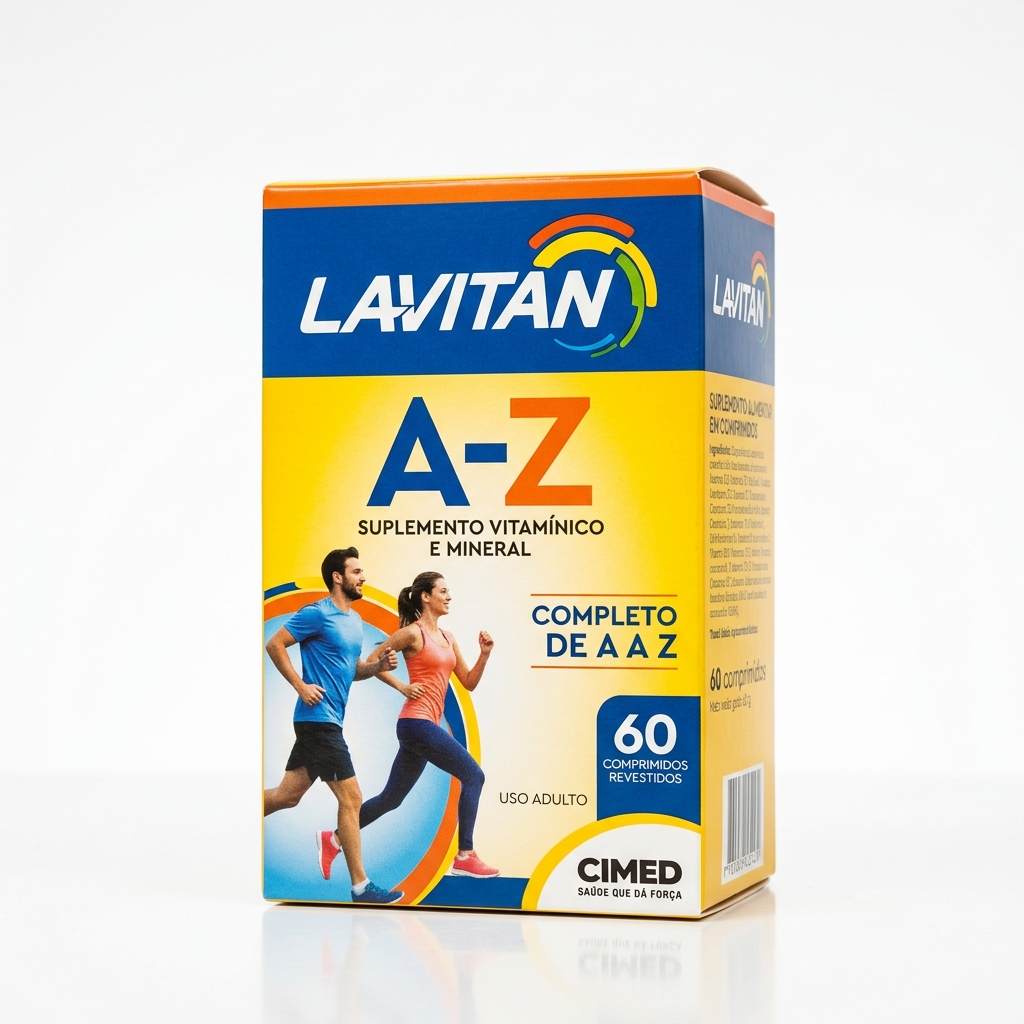 Suplemento Vitamínico Lavitan A-Z com 60 Comprimidos